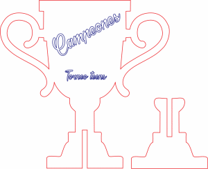 Trofeo bidimensional