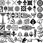 Elementos de diseño tipográfico - Vector SVG DXF para CNC Router y Laser CO2 - Descargable gratis | Stanser