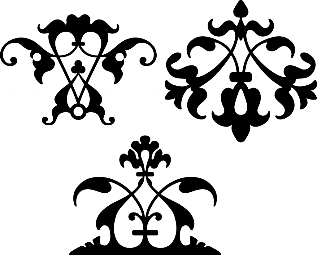 Viñetas ornamentales — vector para corte CNC