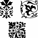 viñetas ornamentales tipográficas - Vector descarganle para corte CNC y grabado laser gratis | Stanser