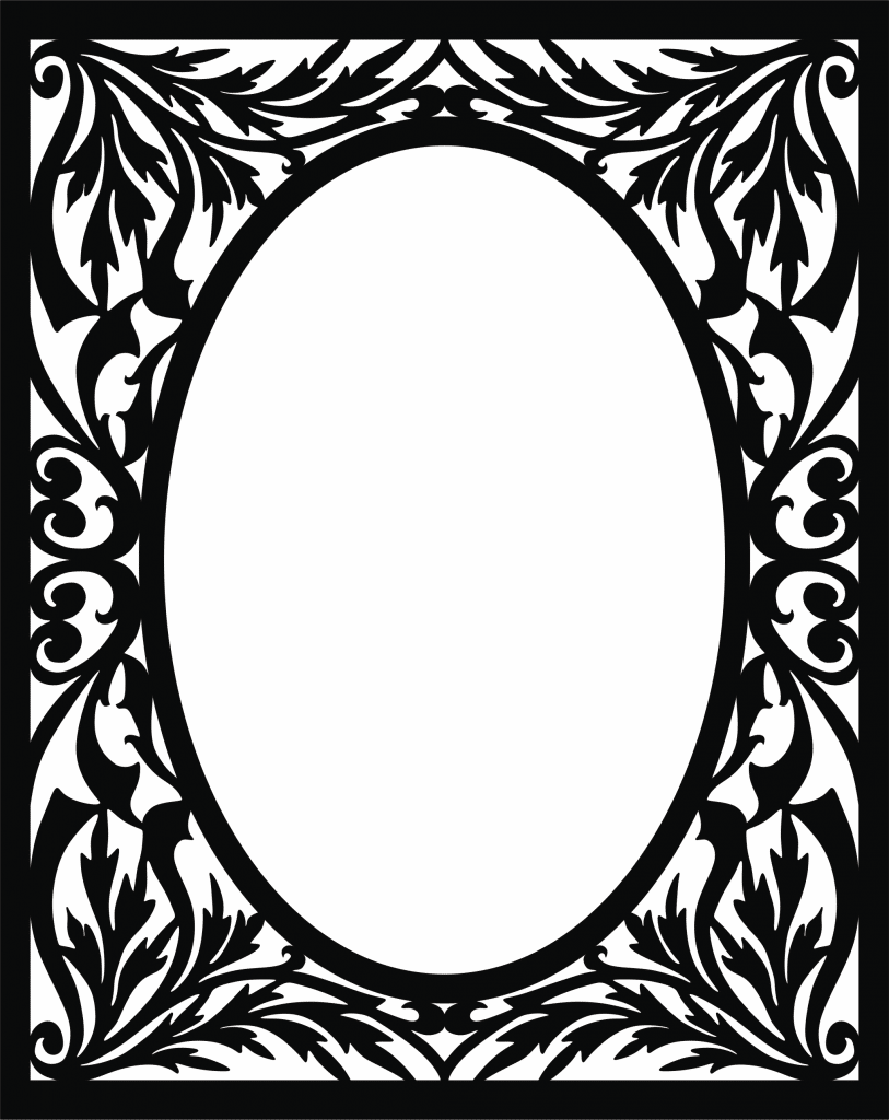 Marco calado — vector para corte CNC