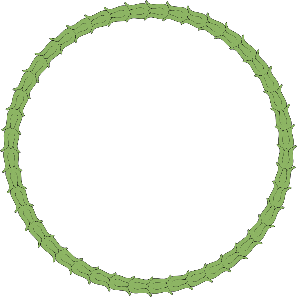 Corona guirnalda decorativa — vector para corte CNC