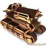 Tanque de batalla Zulu - Vector descarganle para corte CNC y grabado laser gratis | Stanser
