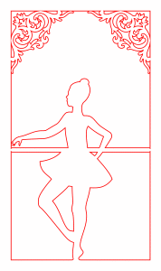 Cuadro decorativo de bailarina
