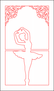 Cuadro decorativo de bailarina 2
