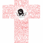 Cruz con oración "Cristo" - Vector SVG DXF para CNC Router y Laser CO2 - Descargable gratis | Stanser
