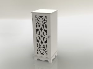 Estante con puerta