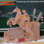 Contenedor para lápices "Caballo" - Vector descarganle para corte CNC y grabado laser gratis | Stanser