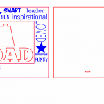 Marco para foto "Dad" - Vector descarganle para corte CNC y grabado laser gratis | Stanser