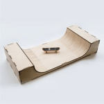 Patineta con rampa - Vector descarganle para corte CNC y grabado laser gratis | Stanser