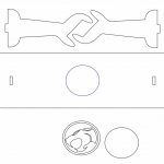 Empuñadura de espada - Vector SVG DXF para CNC Router y Laser CO2 - Descargable gratis | Stanser