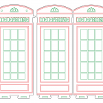 Cabina telefónica londinense - Vector SVG DXF para CNC Router y Laser CO2 - Descargable gratis | Stanser