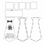 Caja de corbata - Vector descarganle para corte CNC y grabado laser gratis | Stanser