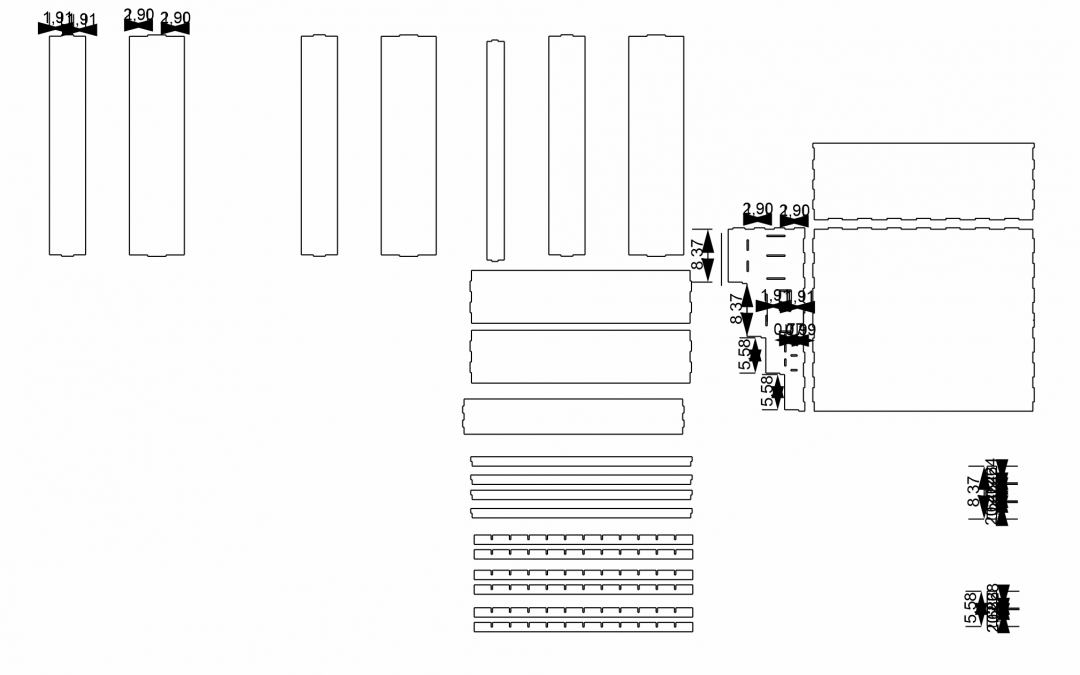 Caja escalonada