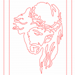 Cuadro de Cristo - Vector SVG DXF para CNC Router y Laser CO2 - Descargable gratis | Stanser