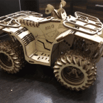 Cuatrimoto 3D - Vector descarganle para corte CNC y grabado laser gratis | Stanser