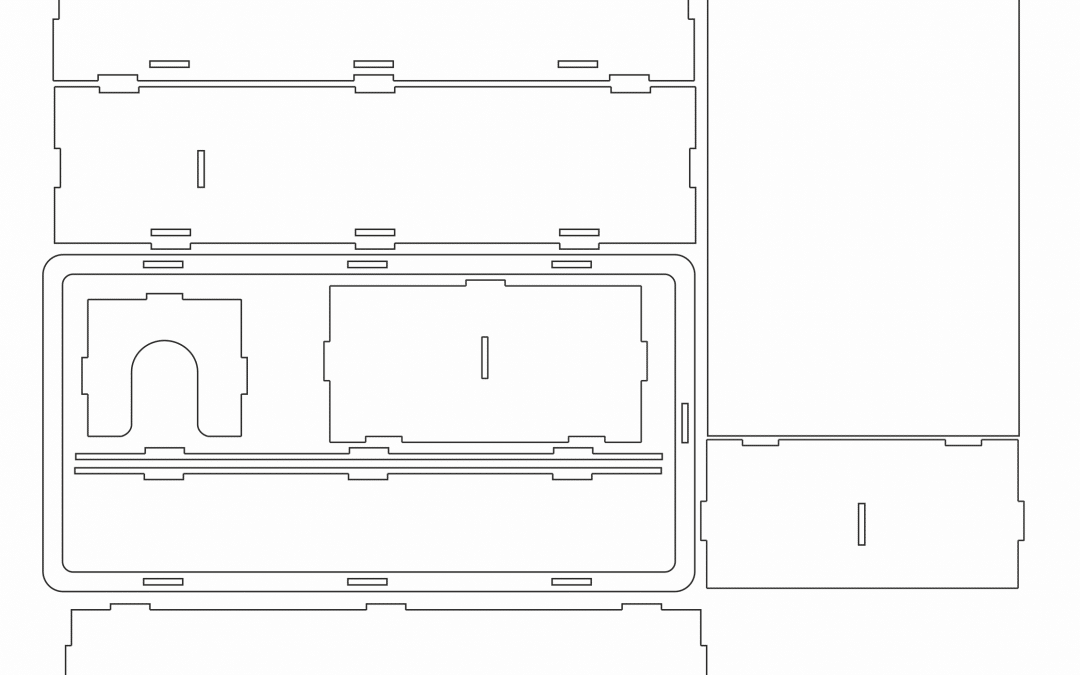 Caja para vino y copa