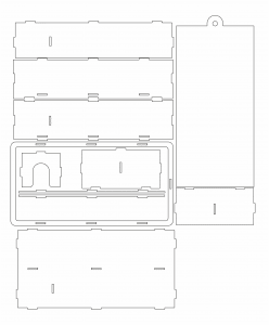 Caja para vino y copa