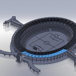 Estadio Maracaná - Vector descarganle para corte CNC y grabado laser gratis | Stanser