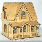Casa antigua - Vector descarganle para corte CNC y grabado laser gratis | Stanser