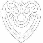 Corazón decorado - Vector descarganle para corte CNC y grabado laser gratis | Stanser