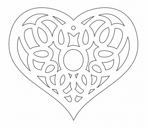 Corazón calado
