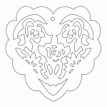 Corazón de rosas - Vector descarganle para corte CNC y grabado laser gratis | Stanser