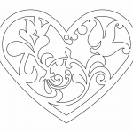 Corazón con flores - Vector descarganle para corte CNC y grabado laser gratis | Stanser