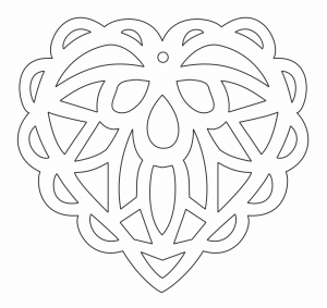Corazón de encaje
