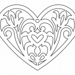 Dije de corazón - Vector descarganle para corte CNC y grabado laser gratis | Stanser