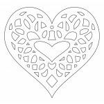 Corazón calado - Vector descarganle para corte CNC y grabado laser gratis | Stanser