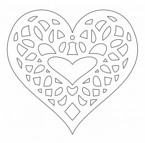 Corazón calado