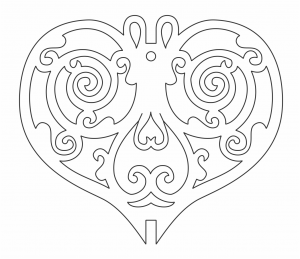 Corazón con espirales