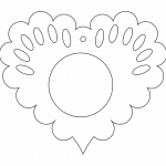Corazón con círculo - Vector descarganle para corte CNC y grabado laser gratis | Stanser