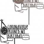 Topper "Coronavirus" - Vector descarganle para corte CNC y grabado laser gratis | Stanser