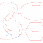 Figuras del día de la madre - Vector SVG DXF para Laser CO2 - Descargable gratis | Stanser