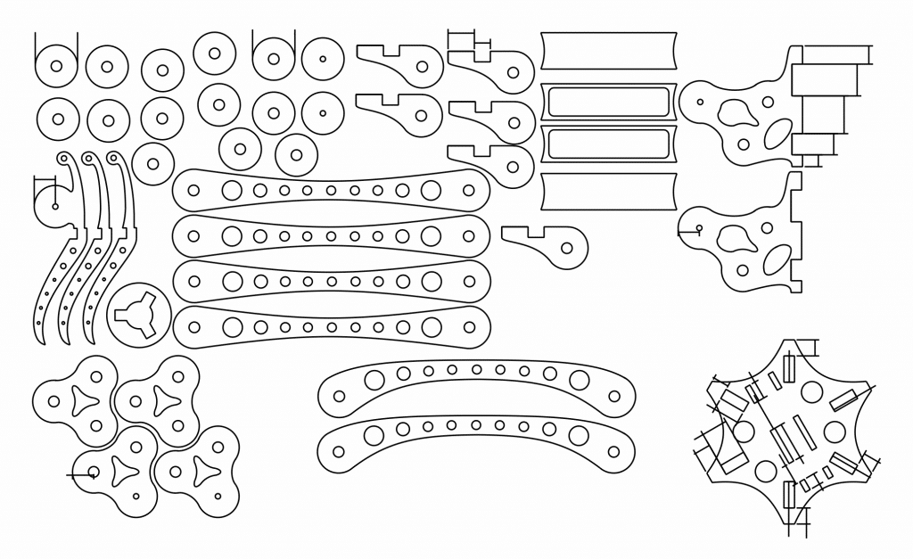 Lámpara de escritorio — vector para corte CNC