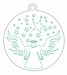 Esfera de ángel y estrella