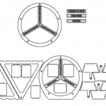 Rueda de tren - Vector descarganle para corte CNC y grabado laser gratis | Stanser