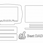Marco "Best Dad" - Vector descarganle para corte CNC y grabado laser gratis | Stanser