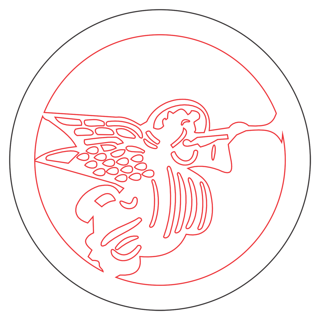 Aro de ángel — vector para corte CNC