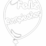 Globo "Feliz Cumpleños" - Vector descarganle para corte CNC y grabado laser gratis | Stanser