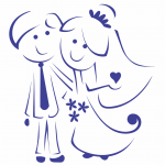 Grabado de novios sonriendo - Vector descarganle para corte CNC y grabado laser gratis | Stanser