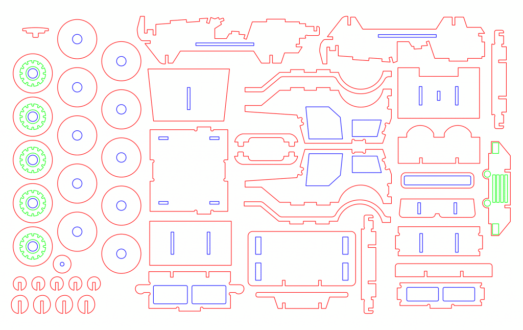 Vehículo todo terreno — vector para corte CNC