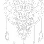 Atrapasueños "Lechuza" - Vector descarganle para corte CNC y grabado laser gratis | Stanser