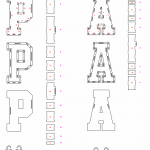 Letras P y A - Vector descarganle para corte CNC y grabado laser gratis | Stanser