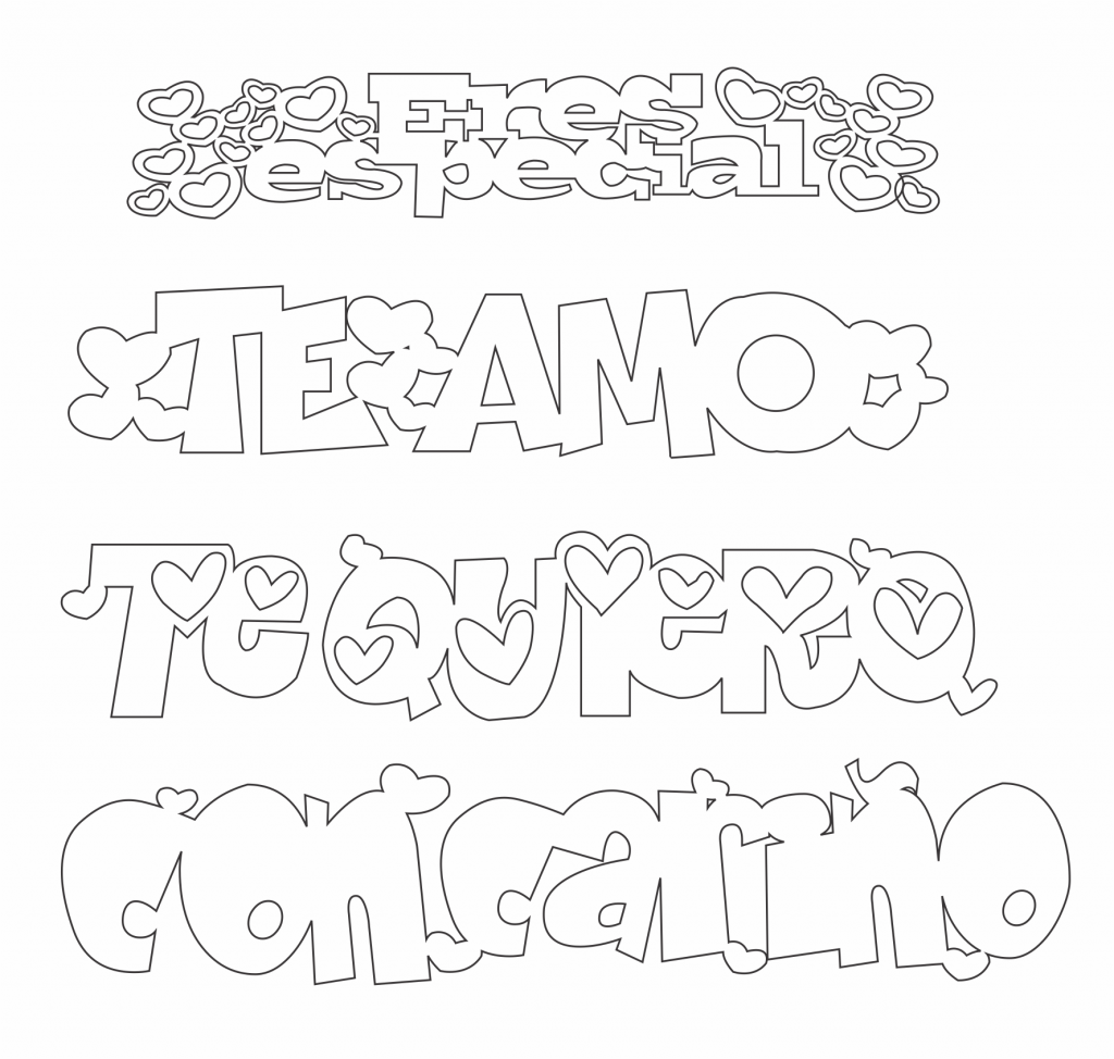 Frases decorativas — vector para corte CNC