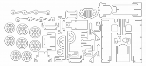 Locomotora sencilla 3D
