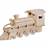 Locomotora de vapor 3D - Vector descarganle para corte CNC y grabado laser gratis | Stanser