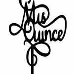 Topper "Mis Quince" - Vector descarganle para corte CNC y grabado laser gratis | Stanser
